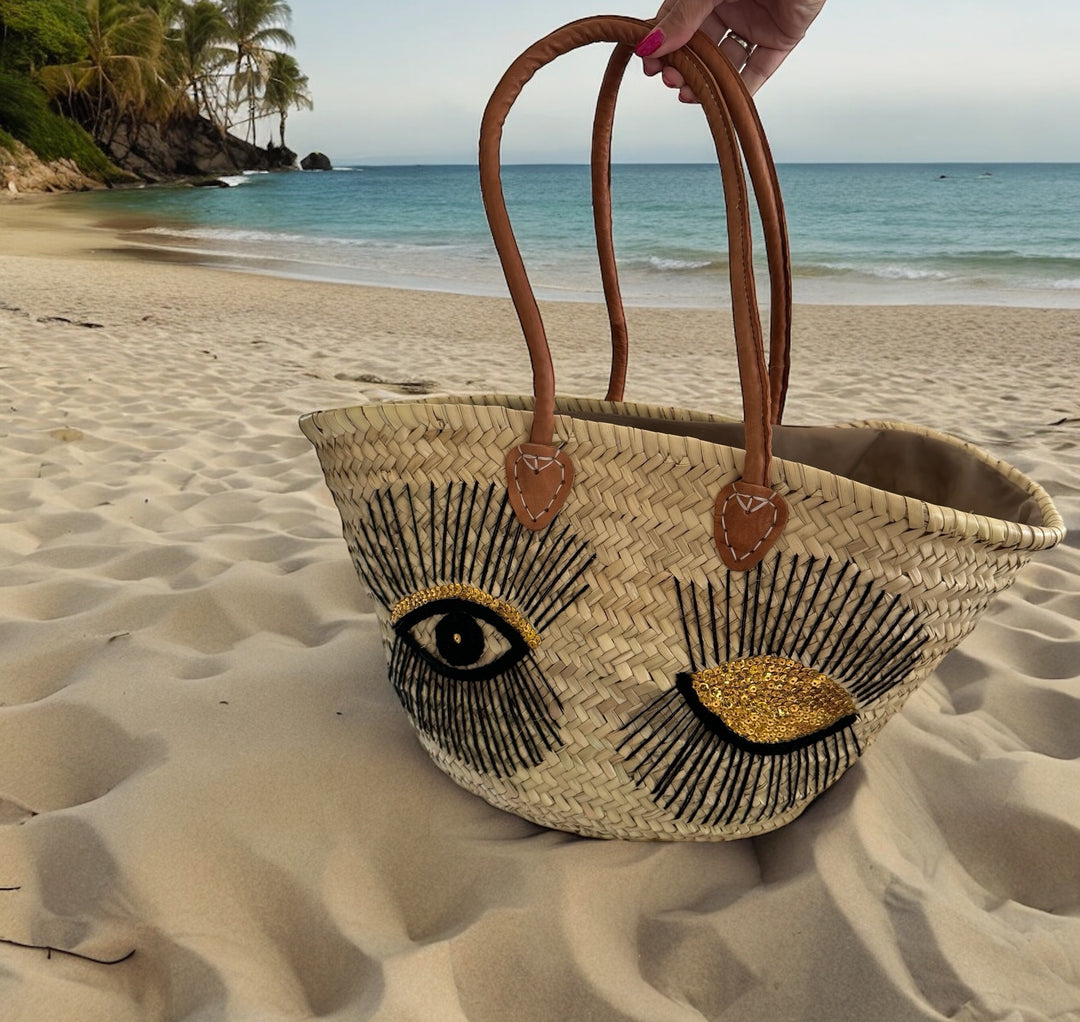 Jamila Accessories Eye Detailing Beach Bag