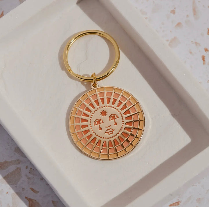 Jamila Accessories Sun Enamel Keychain